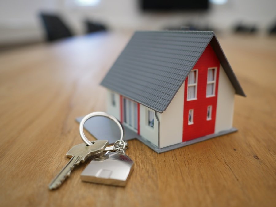Real estate professional reviewing property details