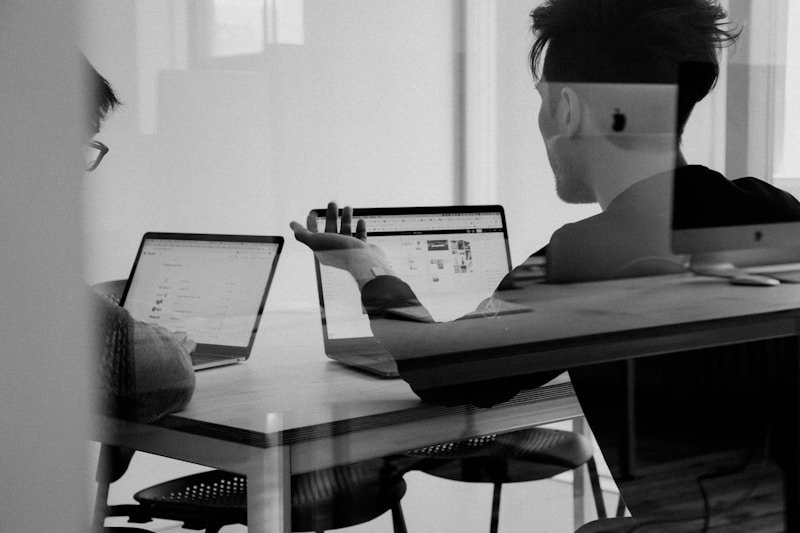 CRM dashboard on laptop